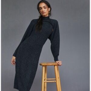 Nwt. Anthropology 
Cable knit tank
Dress with shrug